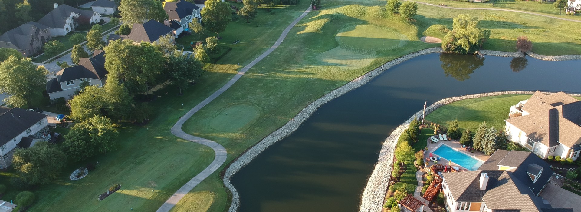 Bird's Eye view of golf course